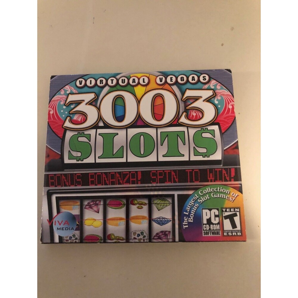 Virtual Vegas 3003 Slots (PC, 2007) CD-ROM Software Computer Video Game